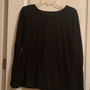 GAP Women's Elegant Black Long Sleeve Top
